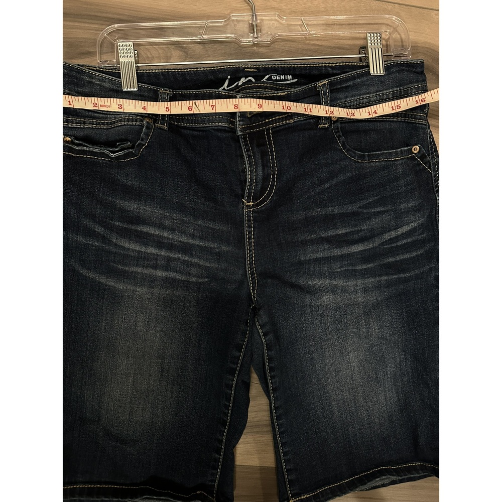 INC International Concepts Denim regular fit 10 jean shorts dark wash NWOT - Picture 5 of 7